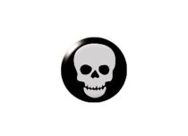 Bola de aço Clip de pressão motivo caveira | Itc