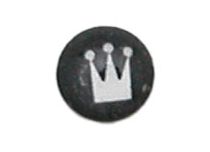 Boule Acier Push Clip motif Couronne 3 Pointes | Itc