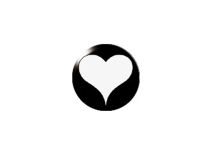 Clip de pressão de esfera de aço Coração branco | Itc