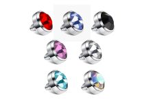 Parafuso interno de disco de aço para 1.6 com cristal colorido | Itc