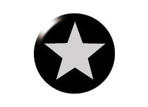Boule Acier vis motif Étoile Blanche | Itc