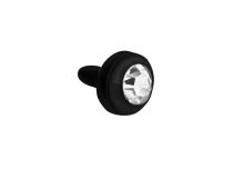 Bola Push Clip BioFlex Preto Cristal Branco | Itc