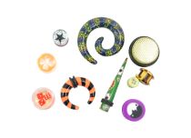 Conjunto de 10 extensores de acrílico em vários tamanhos e cores | Itc