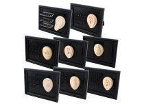 Expositores de silicone com moldura 21x16cm