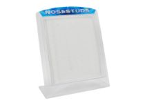 Expositor acrílico 12 x 15,5 CM para 70 brincos de nariz