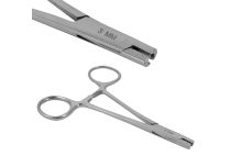Pinça de aço inoxidável para aplicação dérmica de 3 mm, 11 cm de comprimento