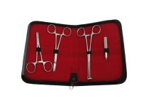 Conjunto de 4 alicates para piercing em aço inoxidável